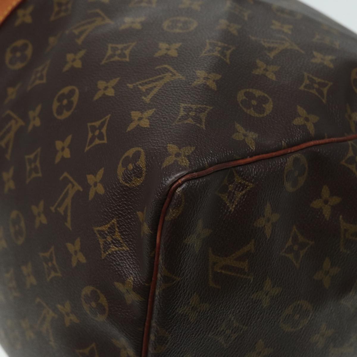 Louis Vuitton Keepall 60, Brown, Canvas, travel