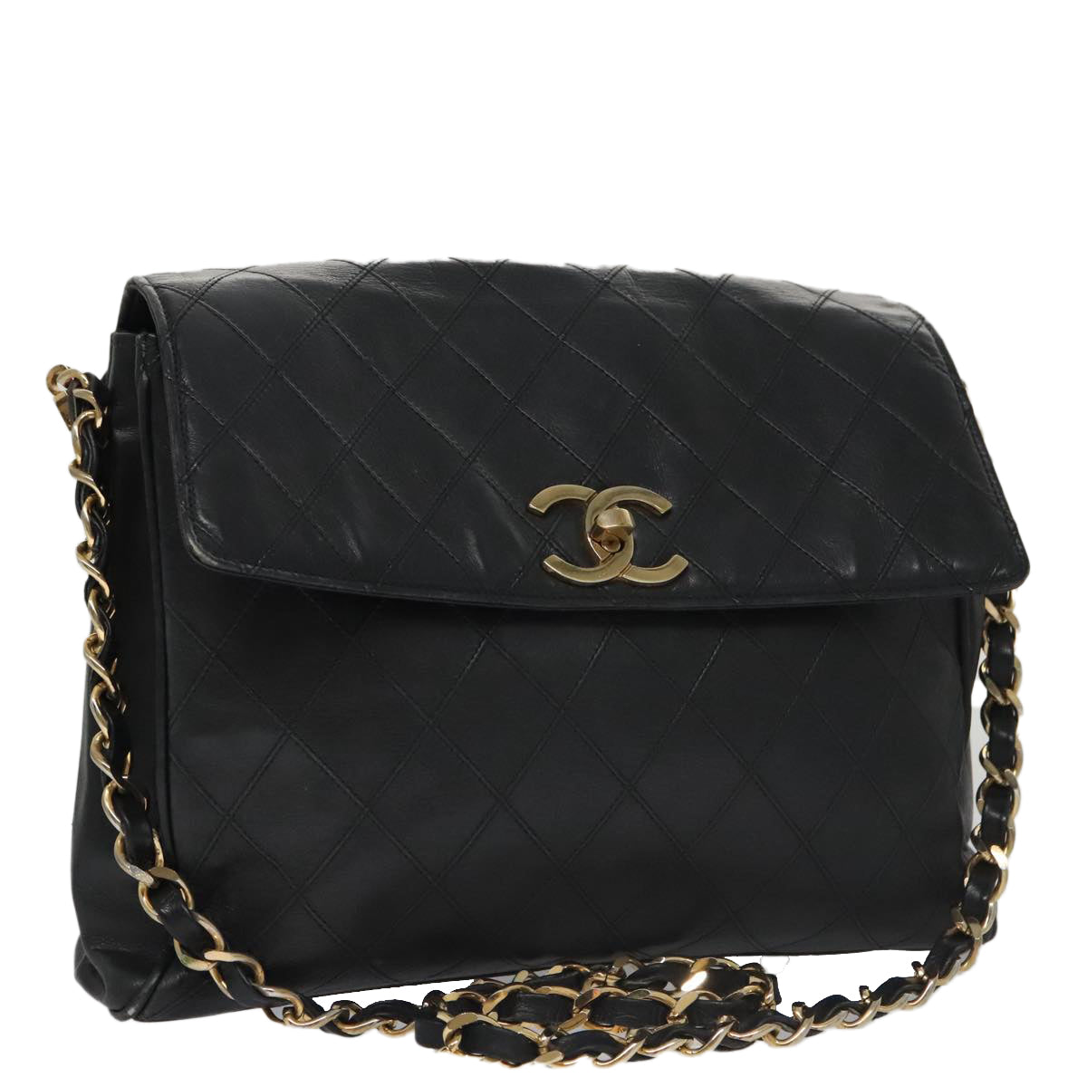 Chanel Flap bag, Black, Leather, shoulder