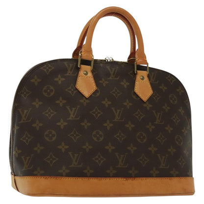 Louis Vuitton Alma, Brown, Canvas, handbag