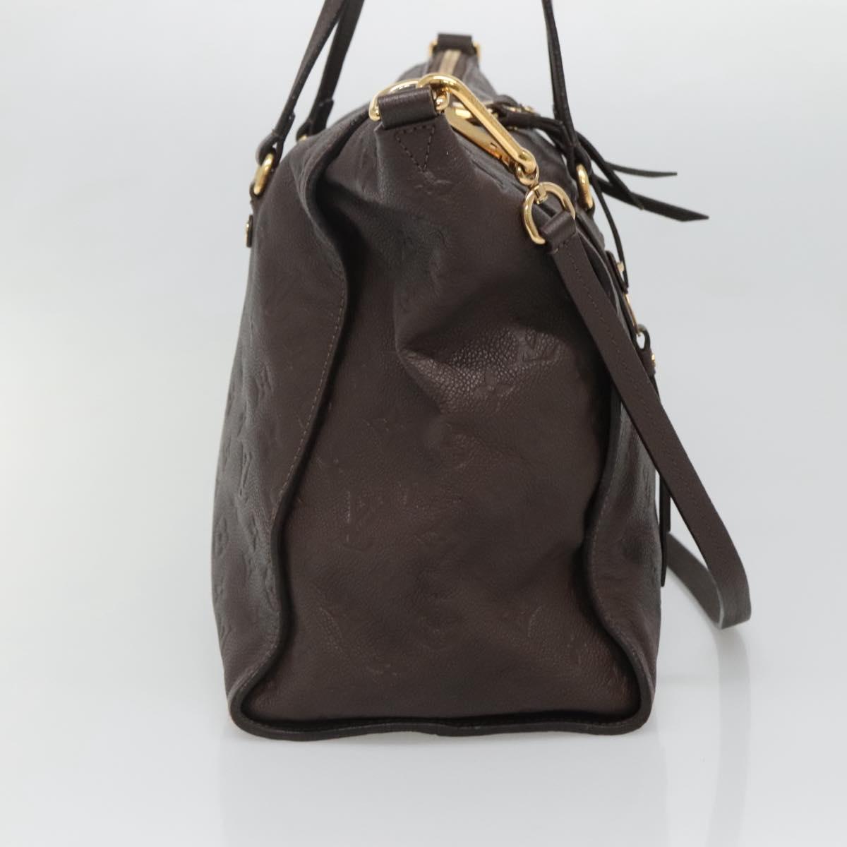 Louis Vuitton Lumineuse, Brown, Leather, tote