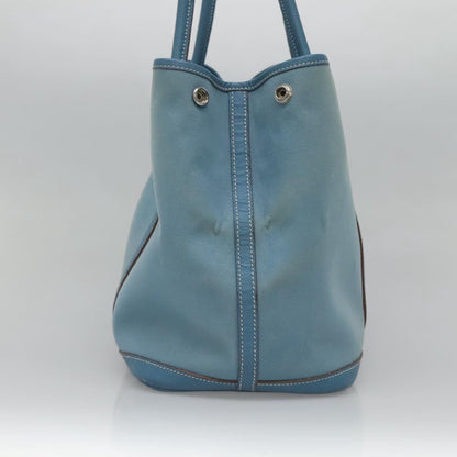 Hermès Garden Party, Blue, Canvas, tote