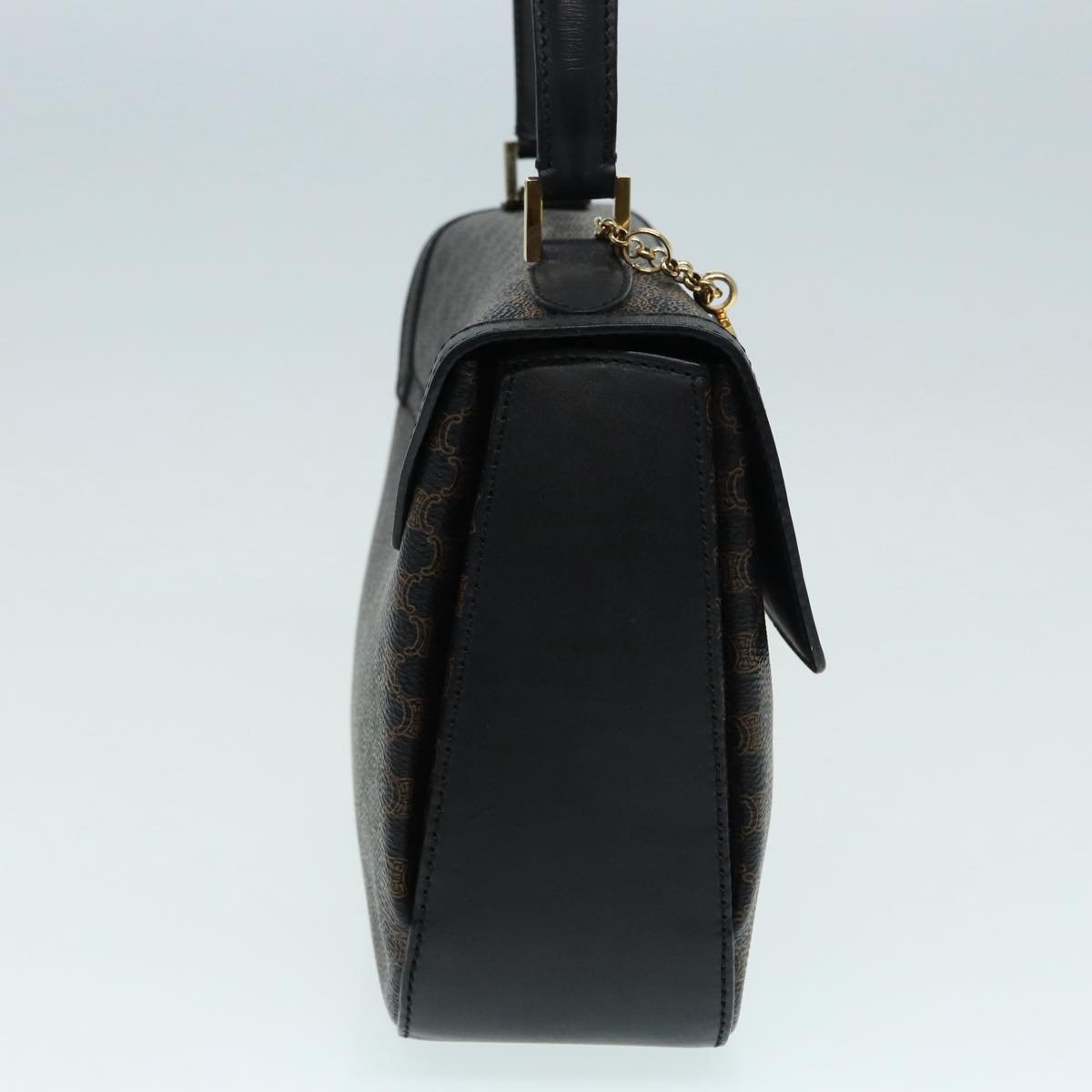 Céline Macadam, Black, Canvas, handbag