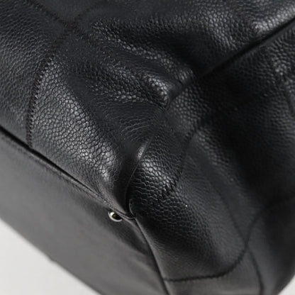 Chanel Chocolate bar, Black, Leather, handbag
