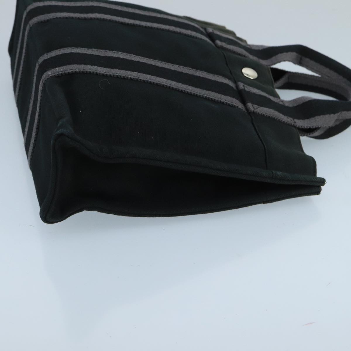 Hermès Fourre tout, Black, Canvas, tote
