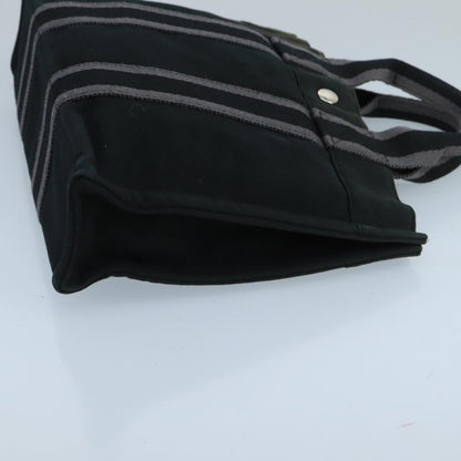 Hermès Fourre tout, Black, Canvas, tote