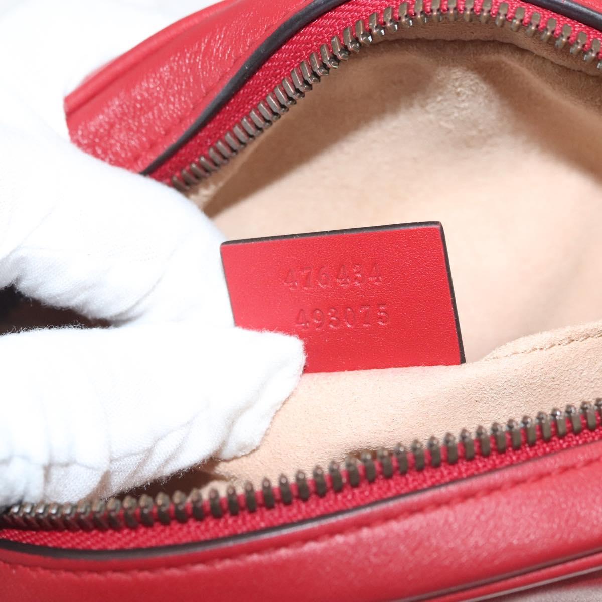 Gucci GG Marmont, Red, Leather, shoulder