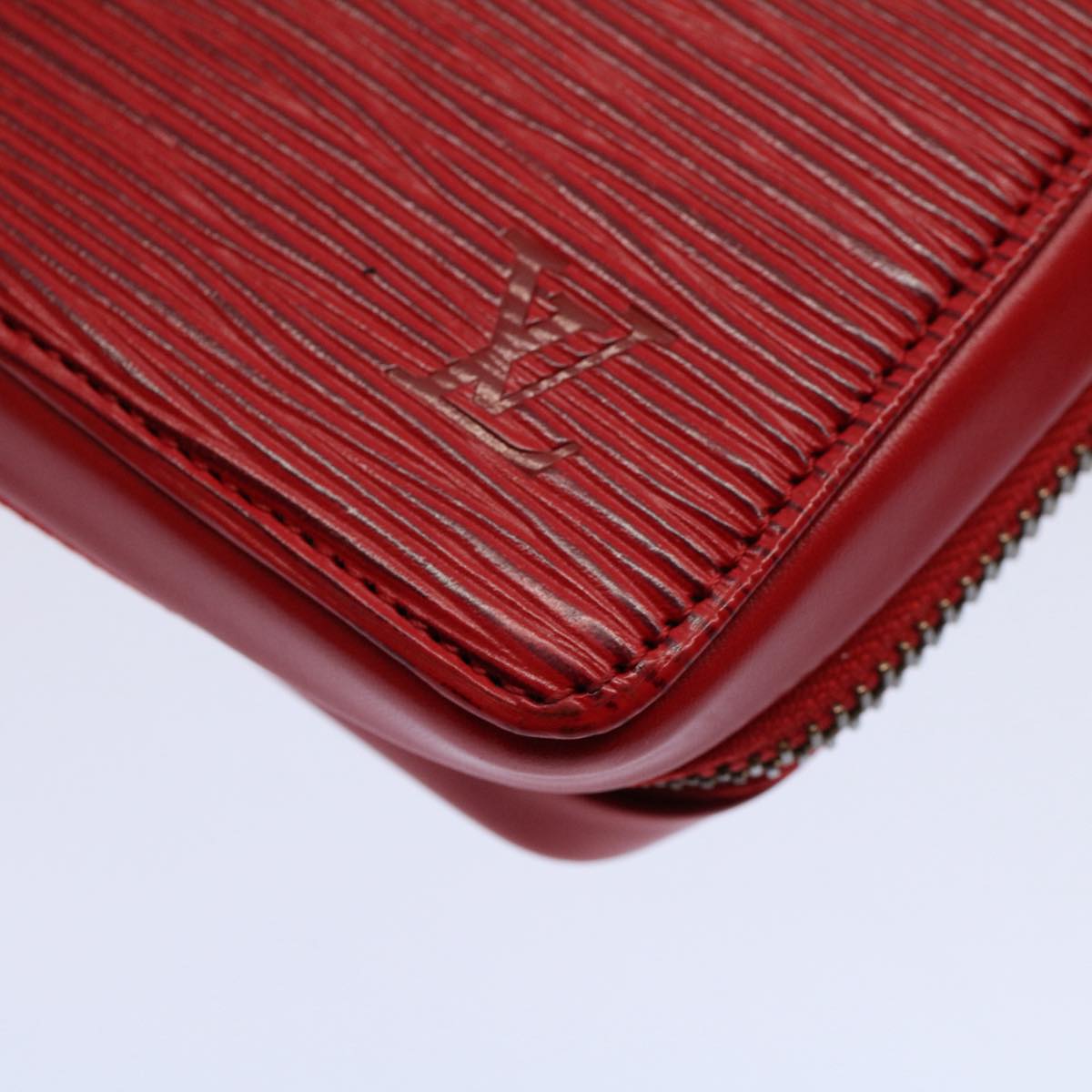 Louis Vuitton Agenda cover, Red, Leather, wallet