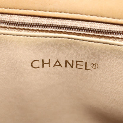 Chanel, Beige, Leather, shoulder