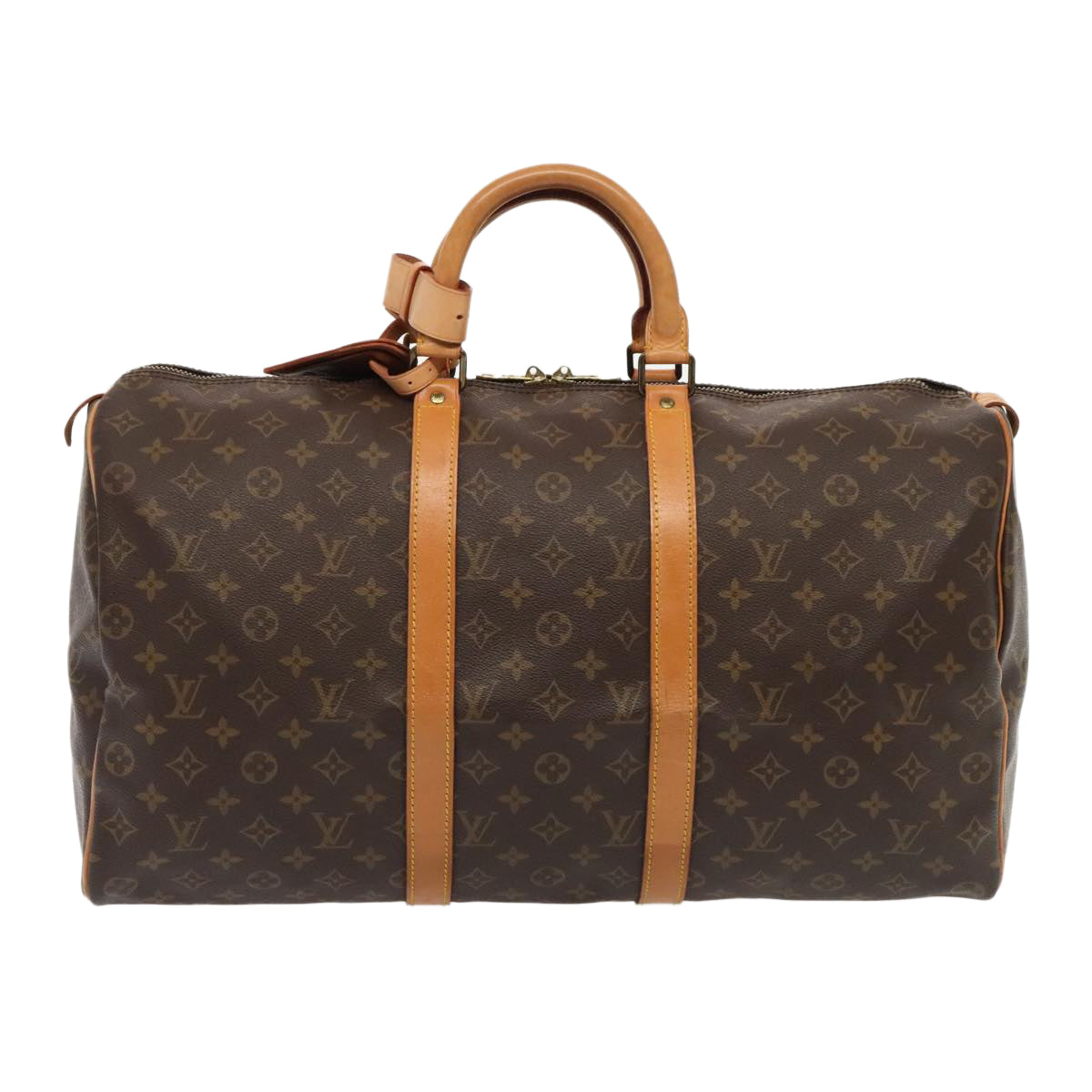 Louis Vuitton Keepall 50, Brown, Canvas, travel