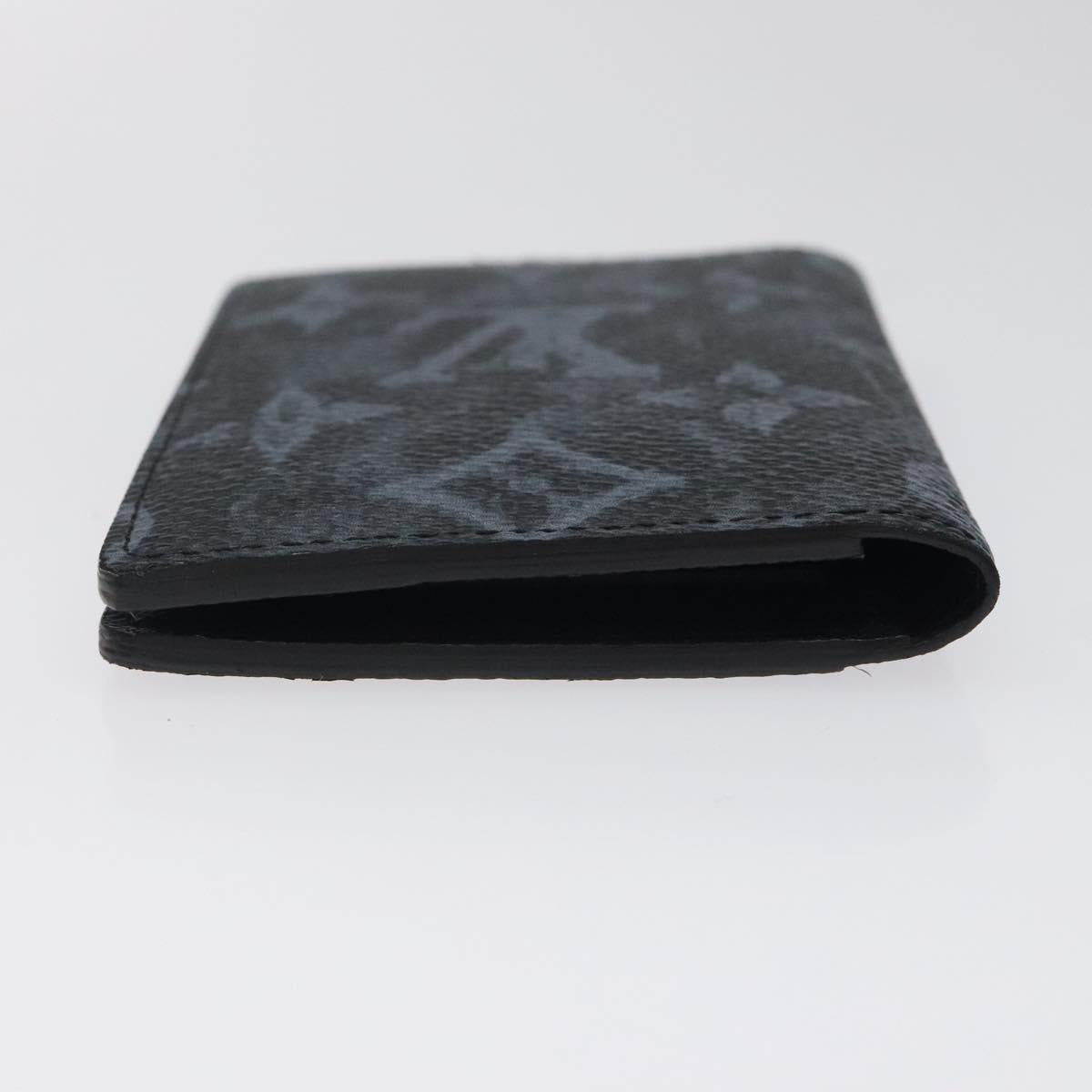 Louis Vuitton Pocket Organizer, Black, Canvas, wallet