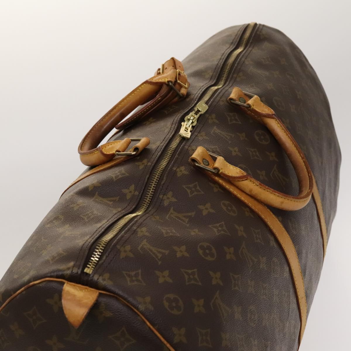 Louis Vuitton Keepall 60, Brown, Canvas, travel