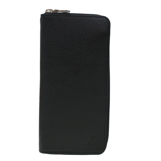 Louis Vuitton Zippy Wallet Vertical, Black, Leather, wallet