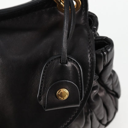 Miu Miu Coffer, Black, Leather, handbag