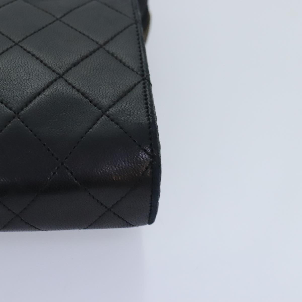 Chanel Matelassé, Black, Leather, shoulder