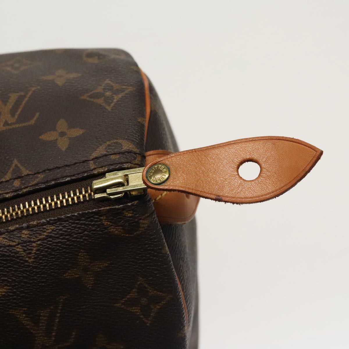 Louis Vuitton Speedy 35, Brown, Canvas, handbag