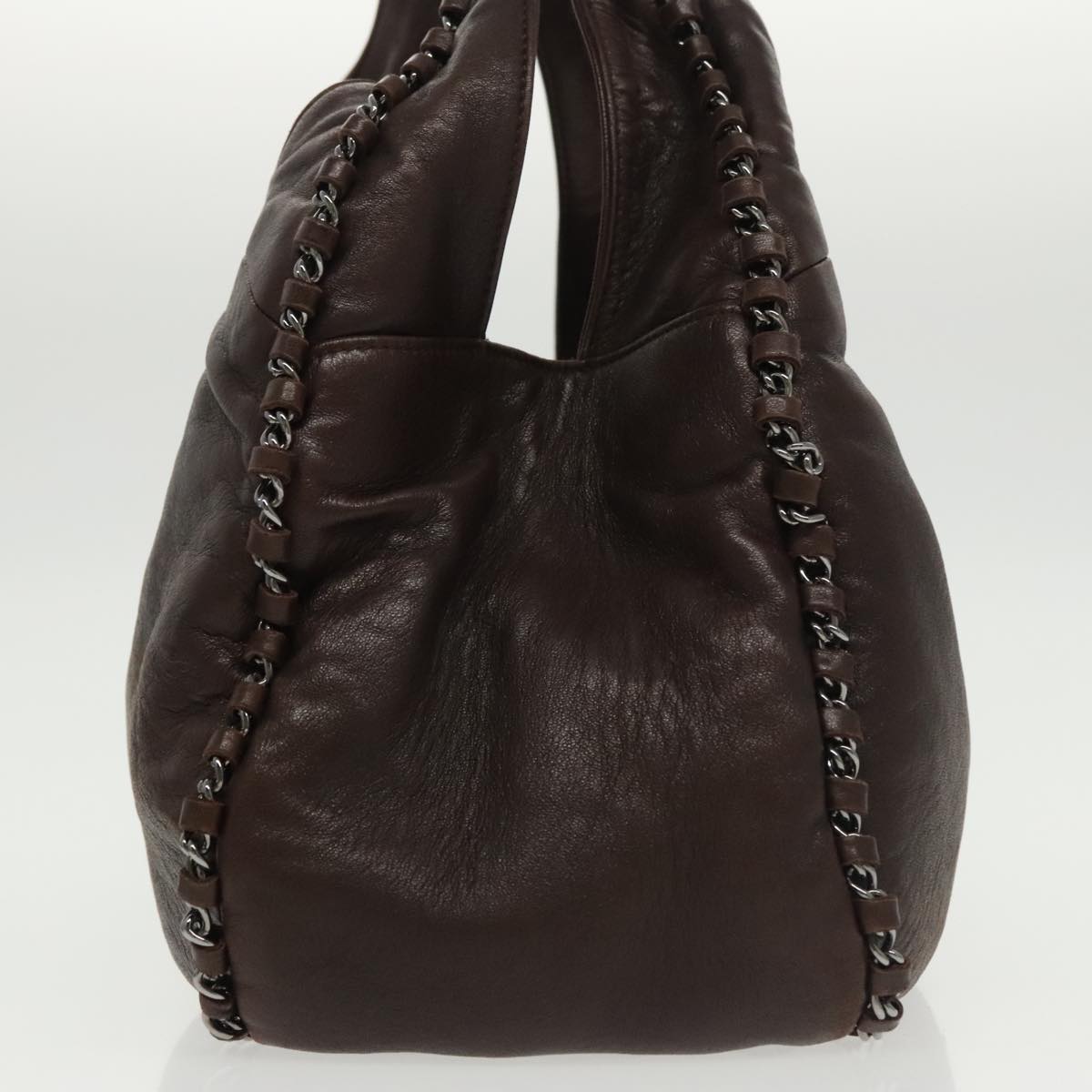 Chanel Hobo, Brown, Leather, handbag