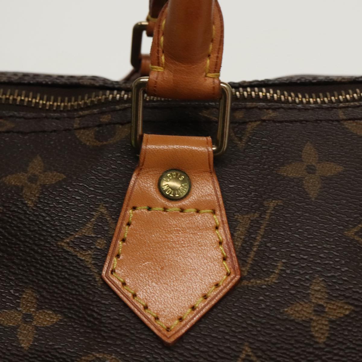 Louis Vuitton Speedy 35, Brown, Canvas, handbag