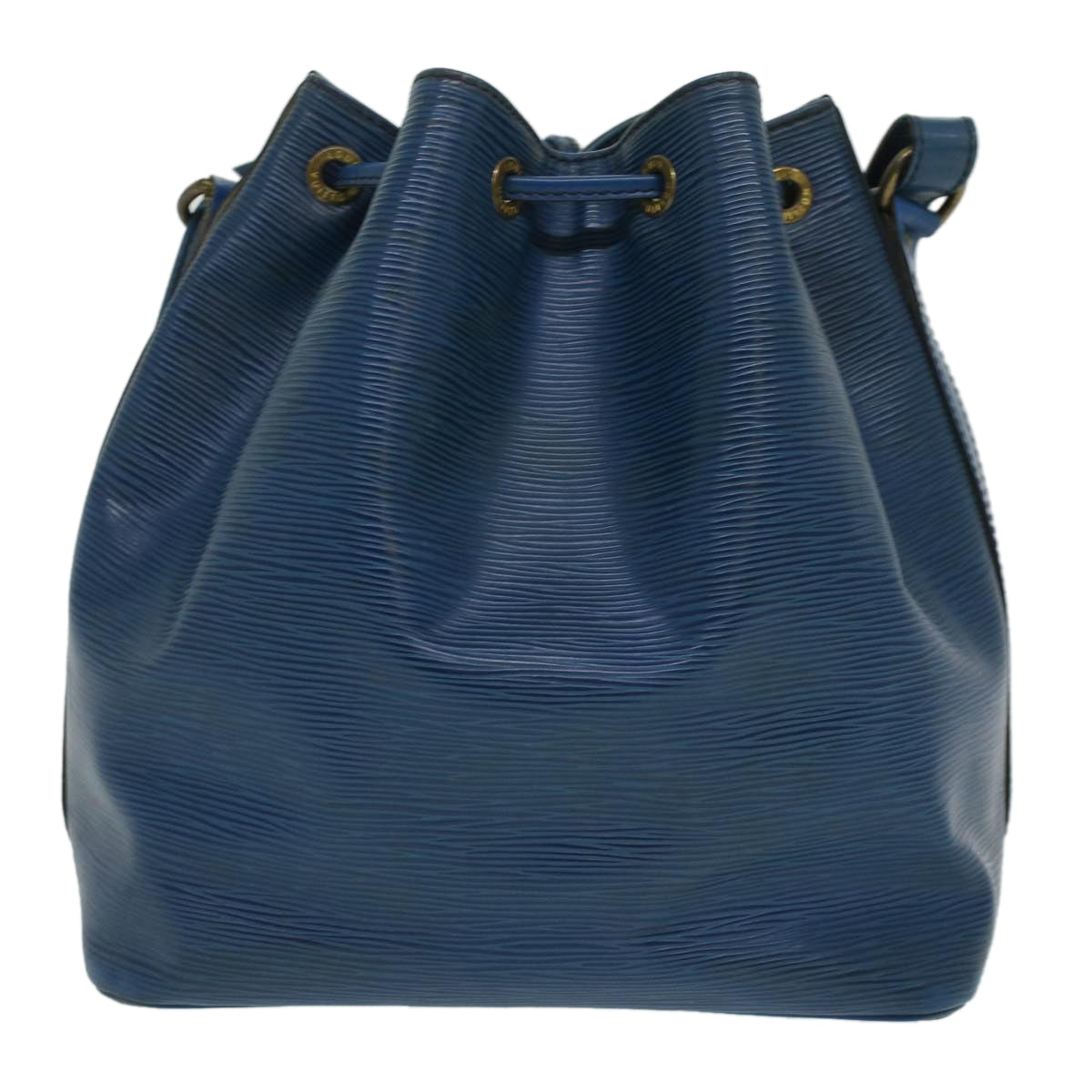 Louis Vuitton Noe, Blue, Leather, shoulder