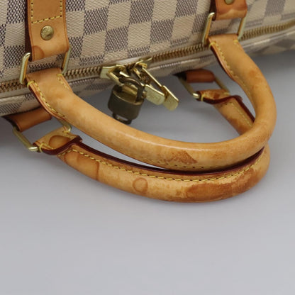 Louis Vuitton Keepall Bandoulière 55, White, Canvas, travel