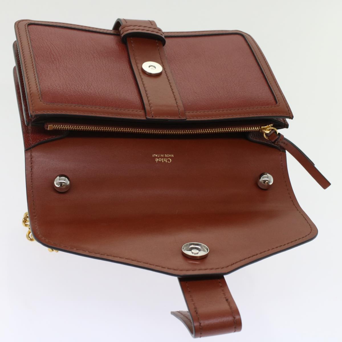 Chloé, Brown, Leather, shoulder