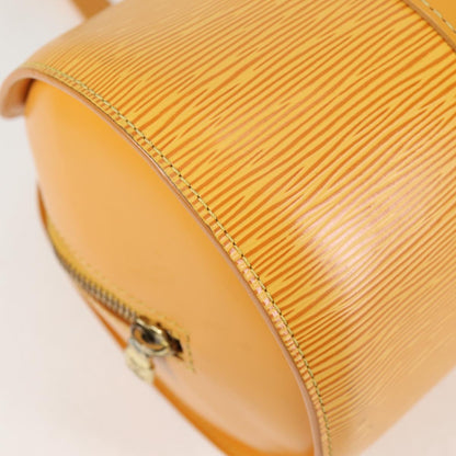 Louis Vuitton Papillon, Yellow, Leather, handbag