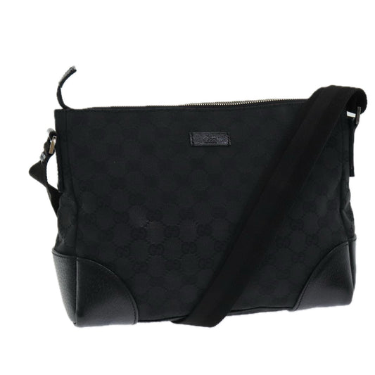 Gucci GG canvas, Black, Canvas, shoulder