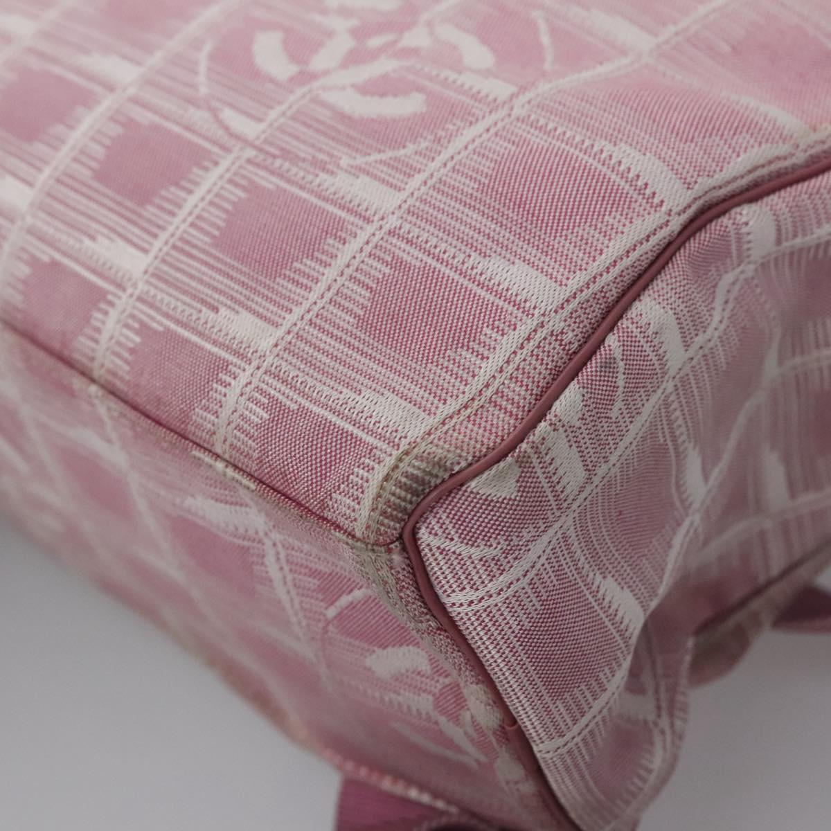 Chanel Travel line, Pink, Canvas, backpack