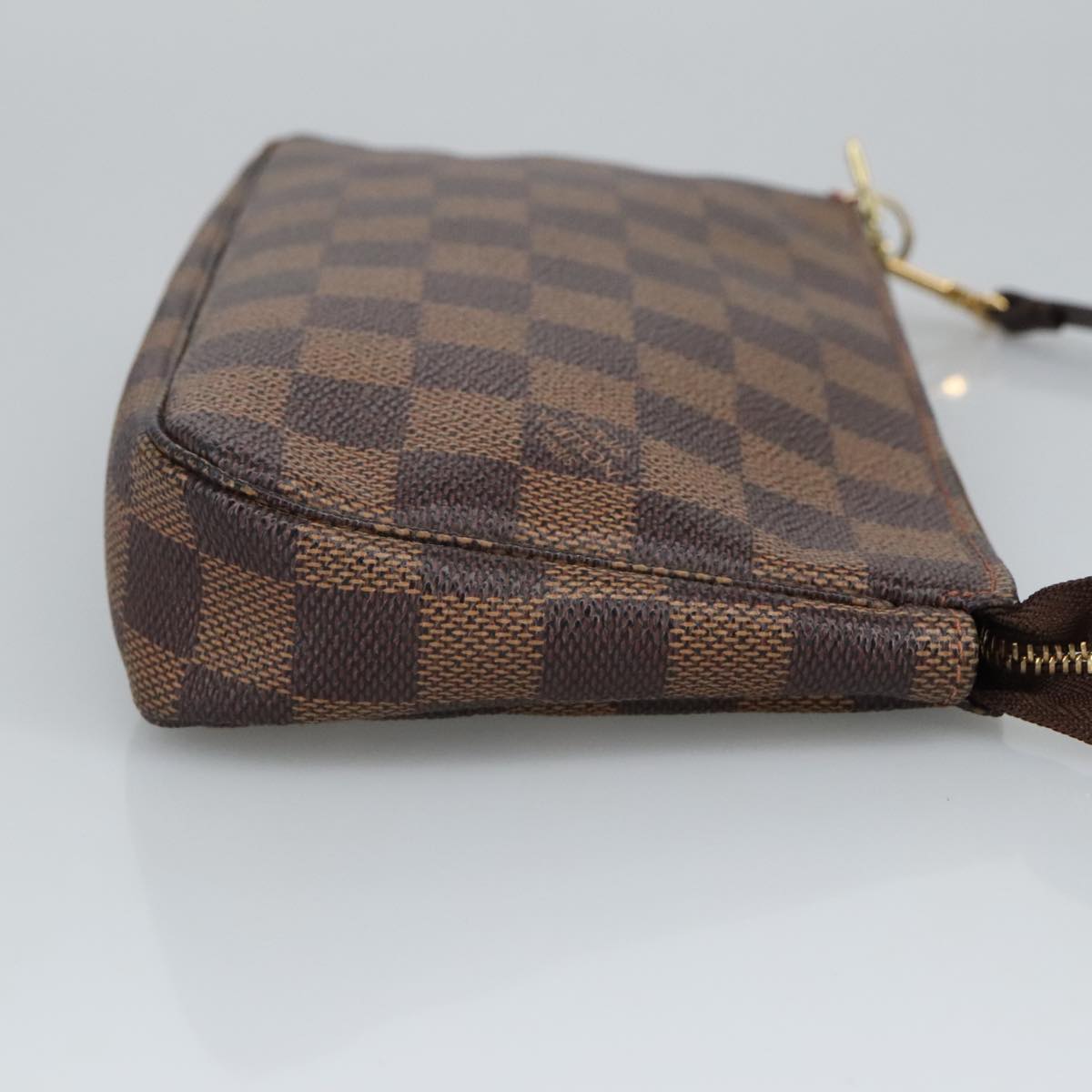 Louis Vuitton Pochette Accessoire, Brown, Canvas, clutch