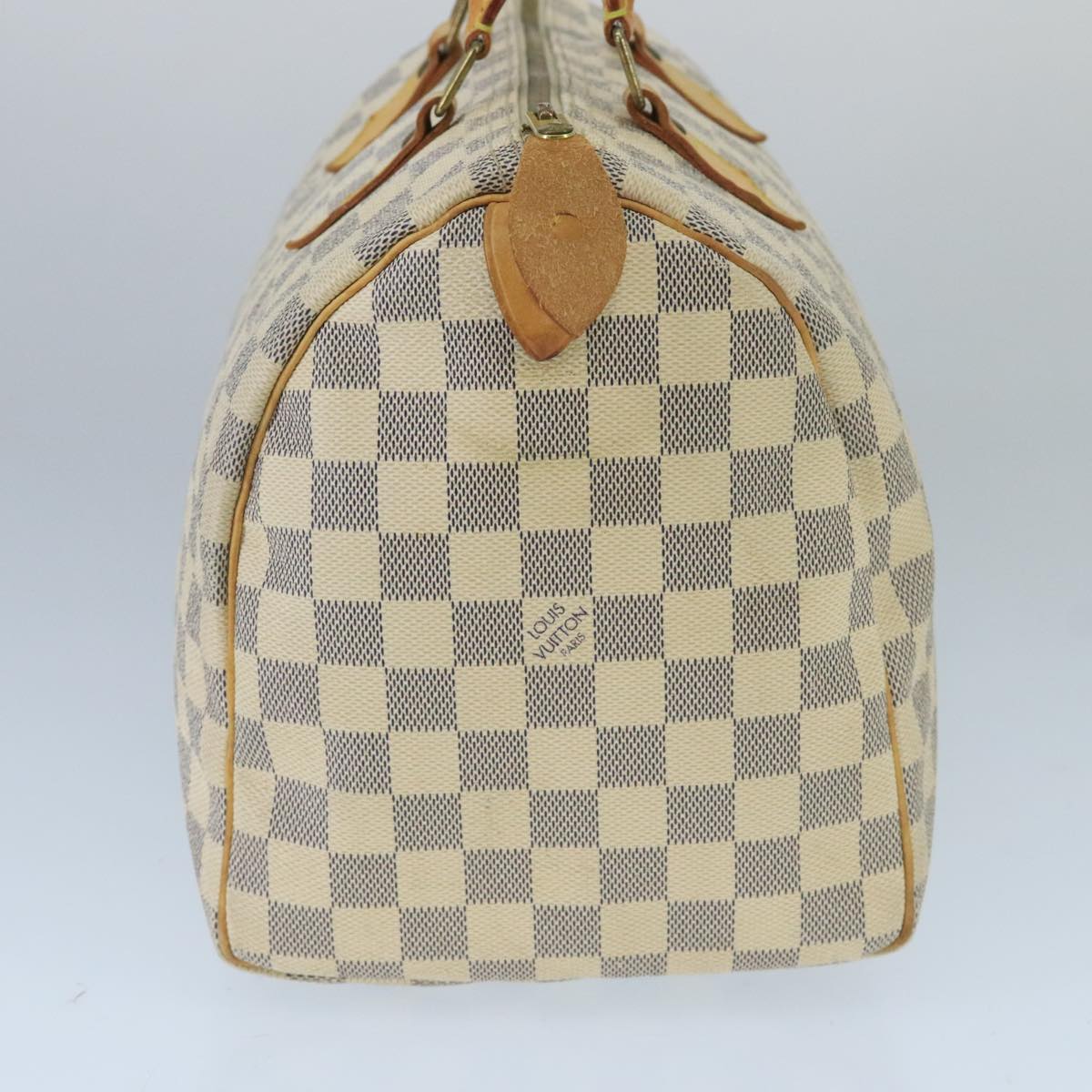 Louis Vuitton Speedy 30, White, Canvas, handbag