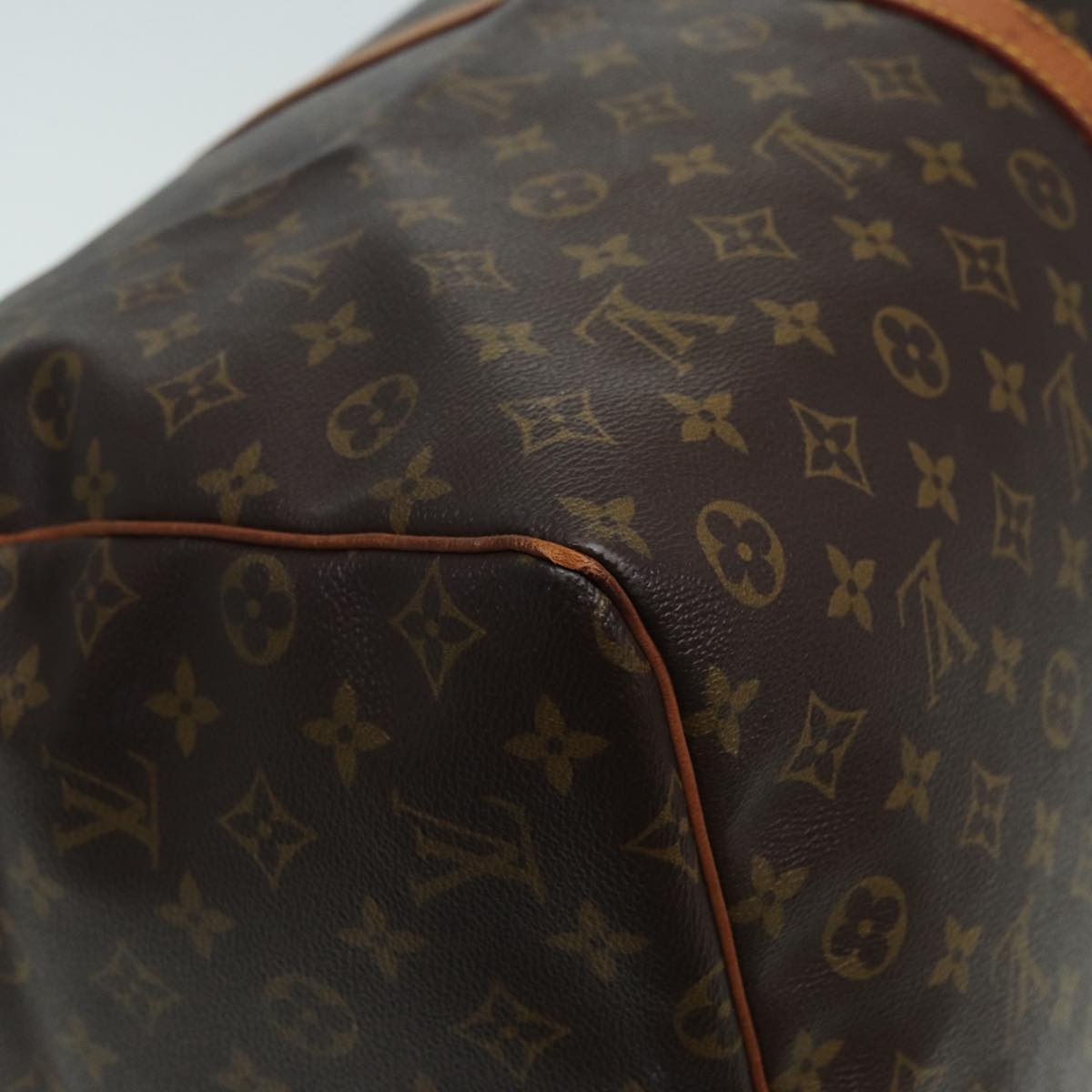 Louis Vuitton Keepall 60, Brown, Canvas, travel