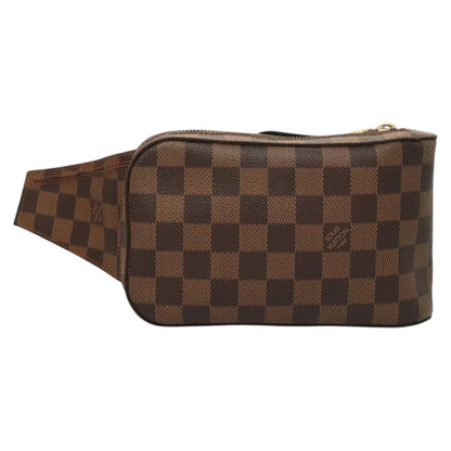 Louis Vuitton Geronimo, Brown, Canvas, shoulder