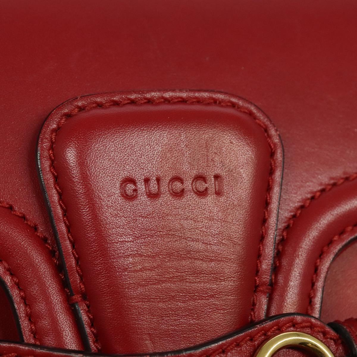 Gucci Lady Web, Red, Leather, shoulder