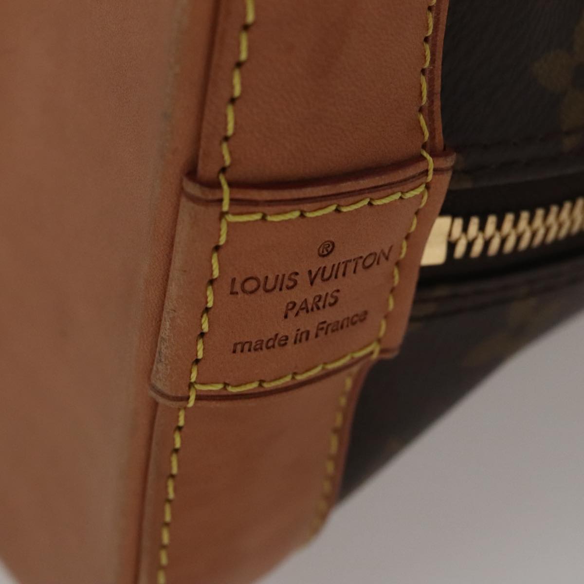 Louis Vuitton Alma, Brown, Canvas, handbag