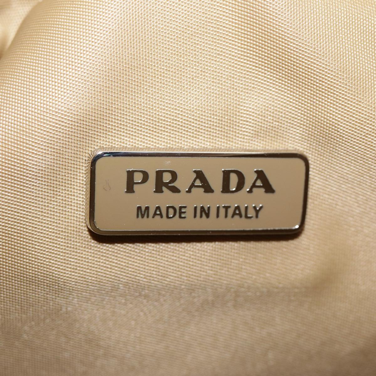 Prada Tessuto, Beige, Canvas, handbag