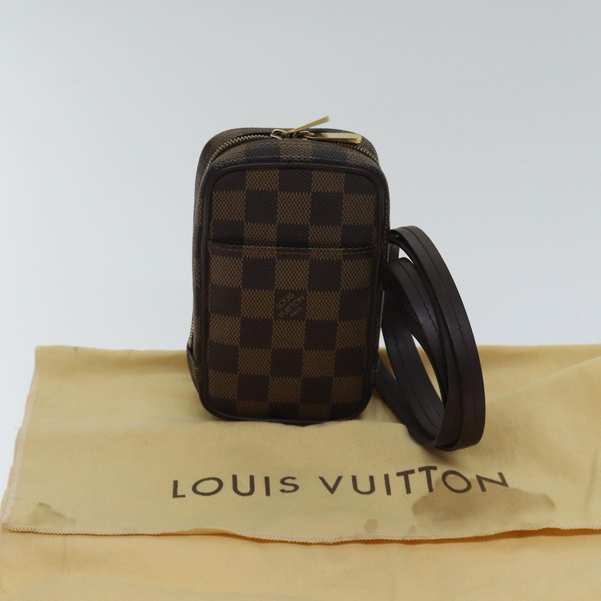 Louis Vuitton Okapi, Brown, Canvas, clutch