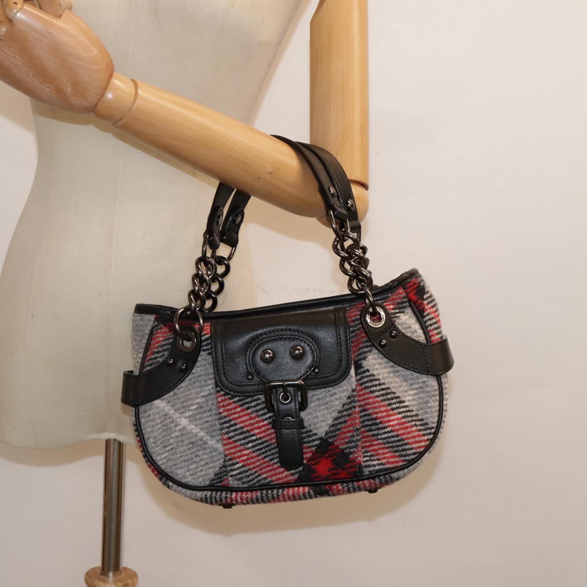 Burberry Nova Check, Multicolour, Wool, handbag