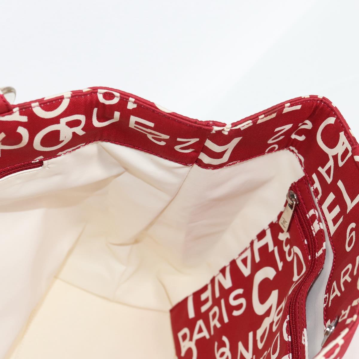 Chanel By sea, Red, Canvas, tote