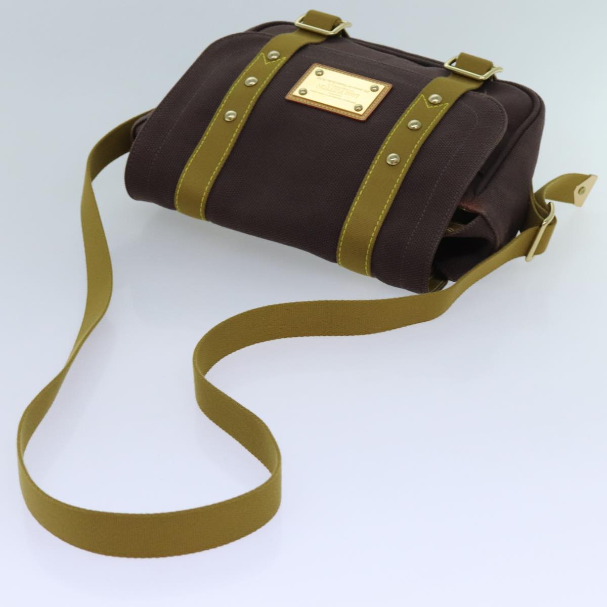 Louis Vuitton Antigua, Brown, Canvas, shoulder