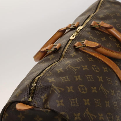 Louis Vuitton Keepall 55, Brown, Canvas, travel