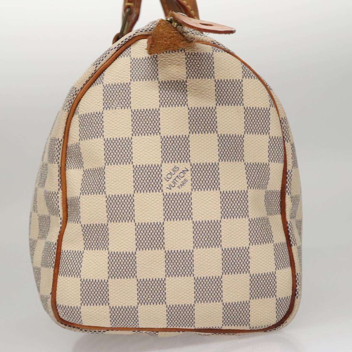 Louis Vuitton Speedy 25, White, Canvas, handbag
