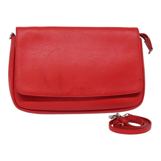 Louis Vuitton Parnassea, Red, Leather, clutch