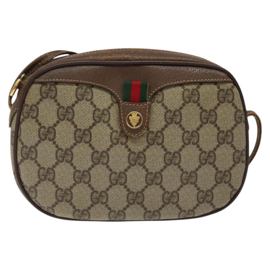 Gucci Ophidia, Beige, Canvas, shoulder