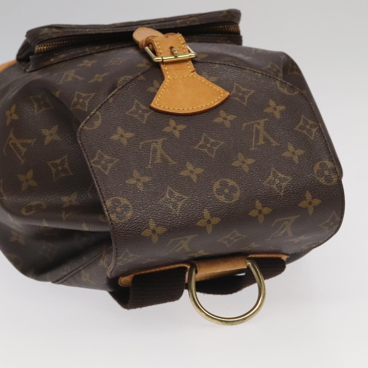 Louis Vuitton Montsouris, Brown, Canvas, backpack