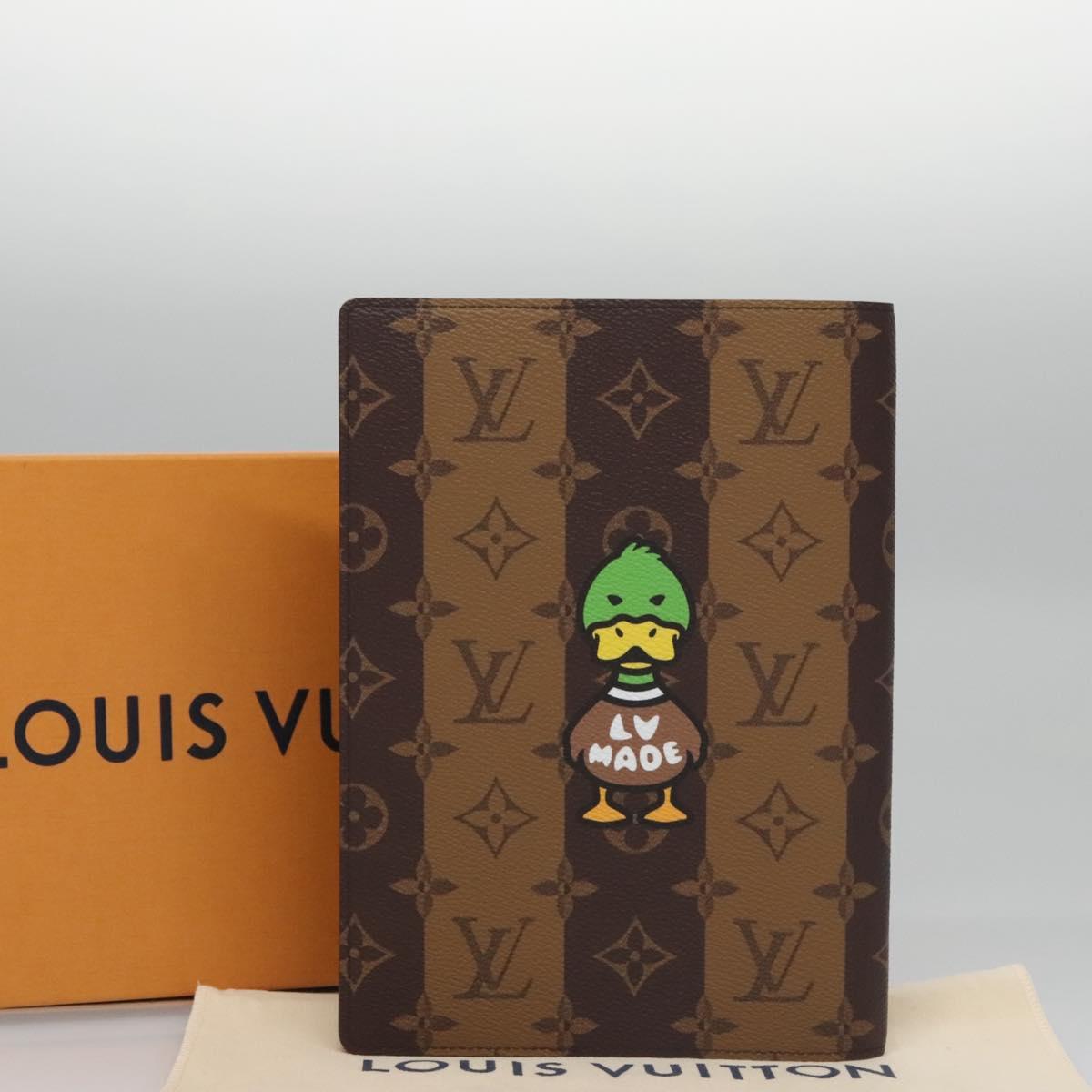 Louis Vuitton Nigo, Brown, Canvas, wallet