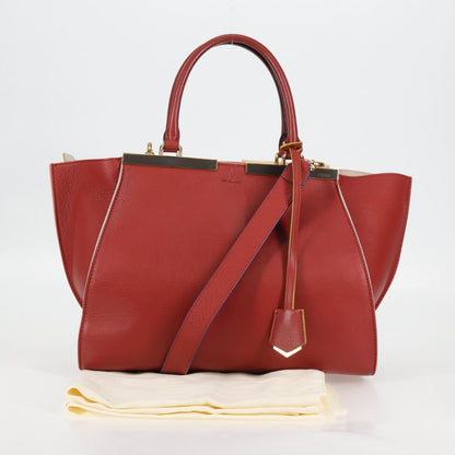 Fendi 3Jours, "BROWN,GOLD", Leather, tote