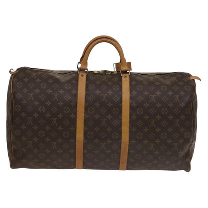 Louis Vuitton Keepall 60, Brown, Canvas, travel
