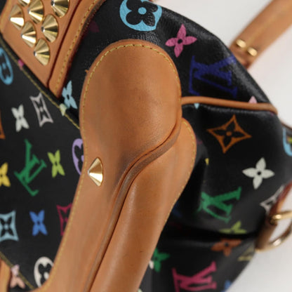 Louis Vuitton Courtney, Black, Canvas, handbag