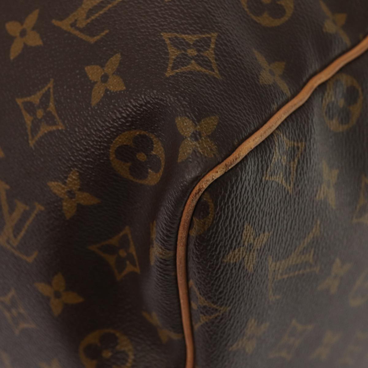 Louis Vuitton Keepall 60, Brown, Canvas, travel