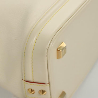 Louis Vuitton Lockit, White, Leather, handbag