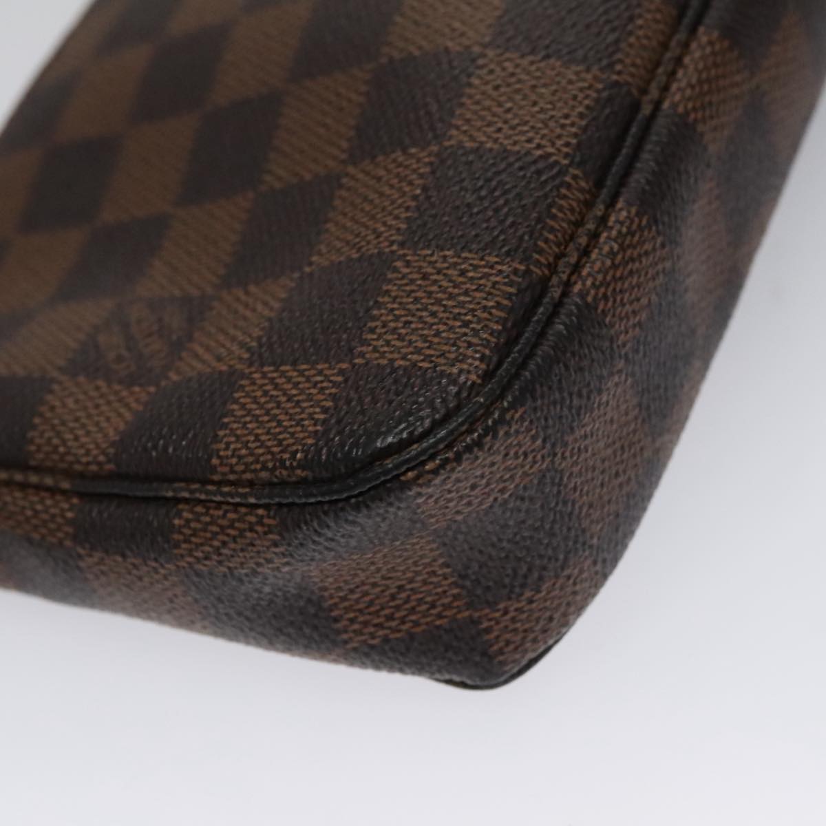 Louis Vuitton Pochette Accessoire, Brown, Canvas, clutch